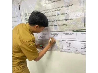 Wakiasis dalam Komitmen Bersama Sekolah Bersih dan Pilkah Sampah